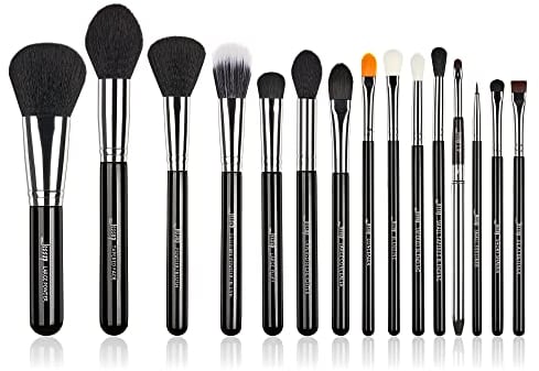 Jessup Makeup Pinselsets 15 Pcs Kosmetik Schmink Bürsten Lidschatten Puder Lippen Eyeliner Synthetische Haare T092