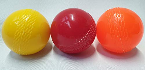 3 x Windbälle Orange Gelb Pink Cricket Soft Indoor Training Club Outdoor Wind Ball Air Hollow Practice Professional