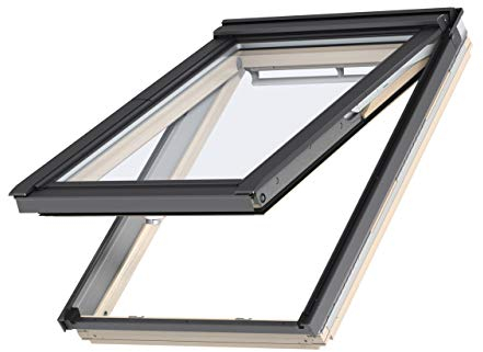 Original Velux Klapp-Schwingfenster GPL aus Holz mit Eindeckrahmen (114 x 140 (SK08))