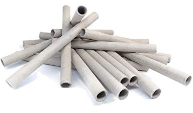 8 x 10 x 120mm Papphülse, Grau, parallel gewickelt, pyro paper tubes, Papierhülse, cardboard tubes, Insektenhotel, Bruthülsen, Wildbienen, Nisthülsen (25)