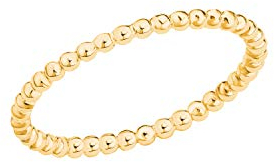 s.Oliver Ring 925 Sterling Silber Damen Ringe, Gold, Kommt in Schmuck Geschenk Box, 2026142