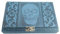 HAB & GUT -BOX021- Schmuckbox aus Aluminium, TOTENKOPF BLUE 20 x 12 x 6 cm