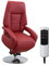 Cavadore Ledersessel Edinburgh / Fernsehsessel mit Aufstehhilfe, elektrisch verstellbarer Relaxfunktion / 2 E-Motoren / 74 x 114 x 77 / Echtleder: rot