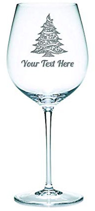 Be-Creative Verre à vin personnalisé gravé avec n'importe quel texte