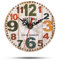 HERCHR Wanduhr Vintage Ohne Tickgeräusche, Wanduhren Aus Holz 12cm, Vintage Wanduhr Uhrwerk Für Wanduhr Uhr Wand Funkwanduhr Für Die Küche, Home Office, Wohnzimmer Und Schlafzimme