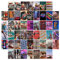 50 Retro 80er Jahre Ästhetisches Bild für Wandcollage, buntes Collage Set, Retro Raumdekoration für Mädchen, Wandkunstdrucke für Zimmer, Schlafsaal Foto Display, VSCO Wall Poster für Schlafzimmer