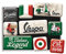 Nostalgic-Art Retro Kühlschrank-Magnete, 9 Stück, Vespa – Italian Legend – Geschenk-Idee für Roller-Fans, Magnetset für Magnettafel, Vintage Design