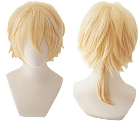 Anime Len Cosplay Perücke Kurze Blonde Halloween Party Perücke