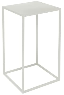 Metall Blumenständer Ständer für Blumentopf Modernes Loft Industriell Plant Stand (Weiß)