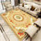 Xiaosua Teppich Mädchen Jugendzimmer Gelb Teppich Salon Gelb Floral Vintage Muster Teppich Schlafzimmer Anti-Milbe Antirutschmatte Teppich 60X90Cm Auslegware 1Ft 11.6''X2Ft 11.4''