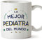 MUGFFINS Tazas para PEDIATRA mujer - En Español - Mejor del Mundo - 11 oz / 330 ml - Regalo original y divertido