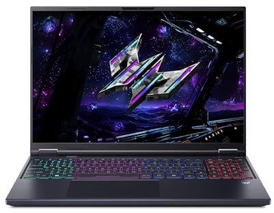 Acer Predator Helios Neo 16 AI PHN16-73-92SX Notebook Gaming, Processore Intel Core Ultra 9 275HX, RAM 32 GB DDR5, 1 TB SSD, Display 16 WQXGA 240 Hz, NVIDIA GeForce RTX 5070 Ti 12 GB, Windows 11 Home