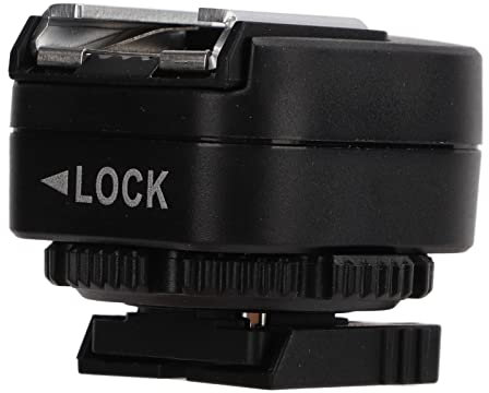 Adaptador de Zapata para Cámara TF 334, Adaptador de Zapata para Flash con Puerto de Conexión de Sincronización de PC Adicional para Sony A7, A7C, A7R, A7RII, A7MII, A7RIII,