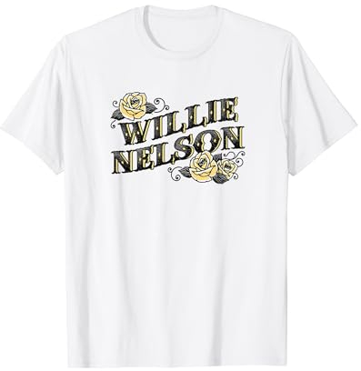 Offizielles Willie Nelson Gelbe Rose T-Shirt