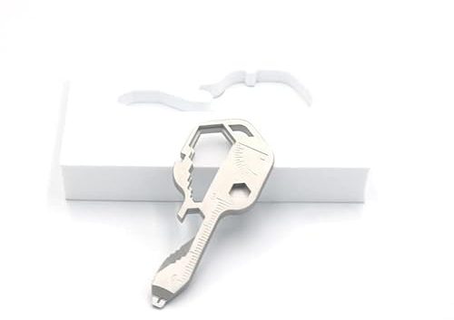 zalati Décapsuleur porte-clés multifonction 24 en 1, outils de poche pour l'extérieur, les voyages, le camping, la randonnée, cadeaux pour homme