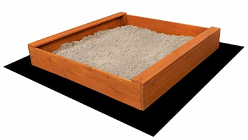 Caja de arena de madera de pino impregnada para jugar al jardín, 120 x 120 cm