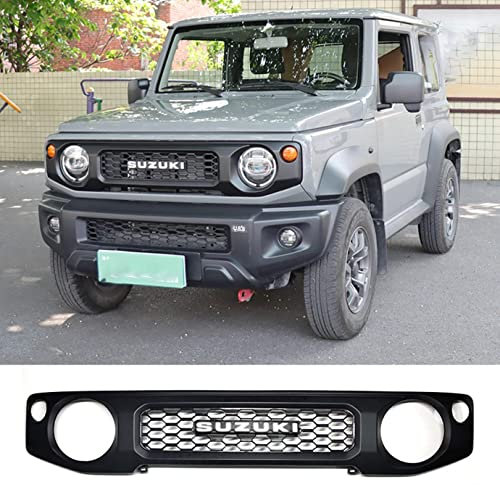 Auto Paraurti Anteriore Griglia Centrale per Suzuki Jimny JB64 JB74 2018-2020, Paraurti Anteriore Cofano Griglia Paraurti Anteriore Copertura Griglia Superiore,A