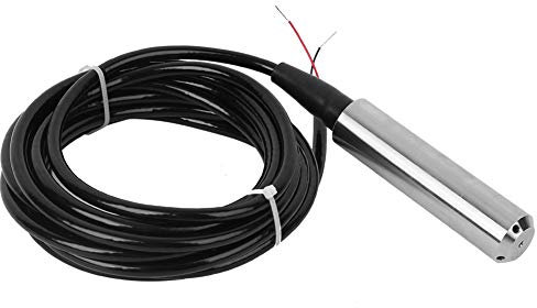 Füllstandssensor Wasser TL-136, DC 24V 4-20ma Wasserstandssensor Edelstahl Flüssigkeitsstandsensor IP68 Wasserdicht Flüssiger Wasserspiegel Sensor Einwurfsensor (Reichweite 0-5