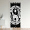 Yin Yang Rideau de Porte 86x203cm Boho Trippy Art Rideaux Interieur Salon Chambre Home Décor Rideaux Exterieur d'entrée Gossip Koi Couple Fish Style Chinois Noir Blanc Rideau Occultant
