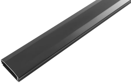 Vivolink Aluminium-Kabelabdeckung, Schwarz, 110 x 6 x 2 cm, W128609813 (110 x 6 x 2 cm)