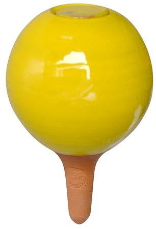 Jardibric - Diffuseur d'Eau Ollas en Terre Cuite (40 cl, Jaune) - Irrigation Écologique et Naturelle
