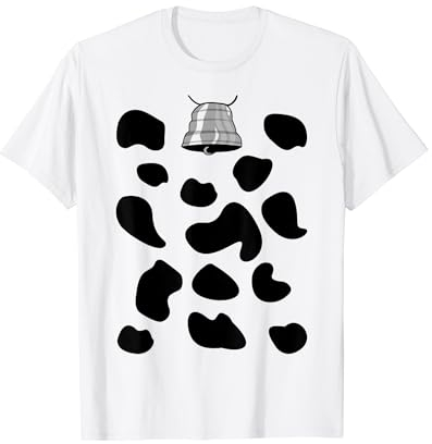 Kuh Kostüm Kuhglocke Kuhflecken Kuhmuster Karneval Fasching T-Shirt