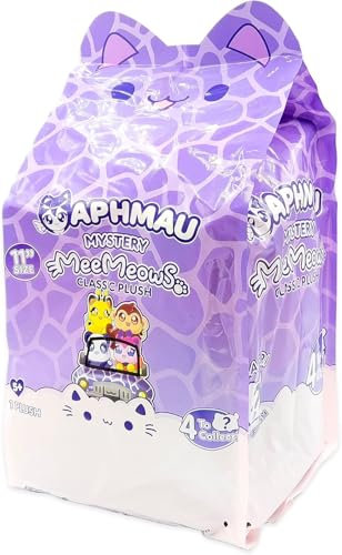 Aphmau 6751 27.9 cm Classic Plush Mystery Blind Box 1 of 4 Possible Safari MeeMeows Official Merch Styles May Vary Multicolor