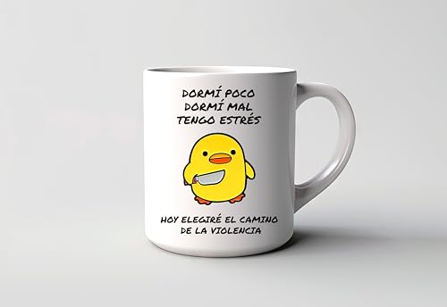 Genérico Taza Elijo el camino de la violencia | Tazas de Cafe Ideal Regalos Originales para Mujer Hombre | Tazas Originales para Regalar Tazas Desayuno Ceramica Te Letras Grabadas 350Ml