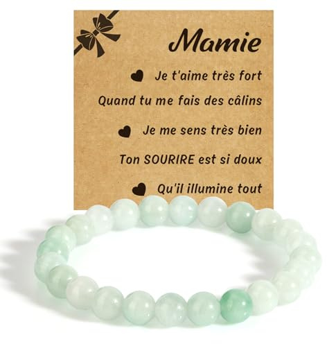 FAJUXIS Cadeau Mamie,Bracelet Mamie,Idee Cadeau Fetes Des Meres Original,Idee Cadeau Fete Des Grand Mere Original,Idee Cadeau Femme Anniversaire,Idee Cadeau Mamie Noel,Cadeau Maman