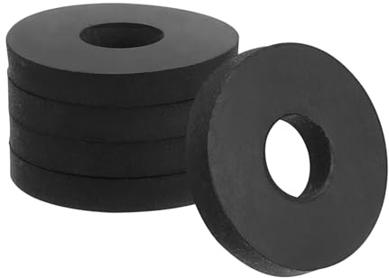 PATIKIL Flat Rubber Washers, 20Pcs 3/4 Inch OD x 1/4 Inch ID x 1/8 Thickness Multi Purpose Spacer Rubber Bushings Anti Vibration Washers for Bolts Screws Home Car Appliances