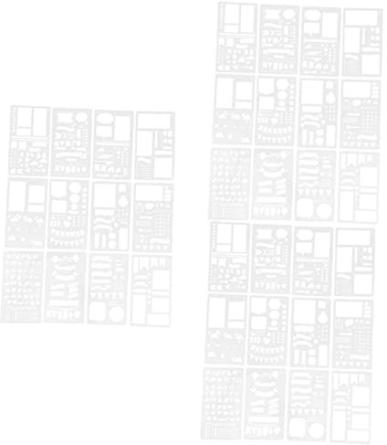 HOODANCOS 3 Sets Dekorative Malschablonen Journaling-schablonen Planer-schablone Für Handwerksprojekte 12 Stück * 3
