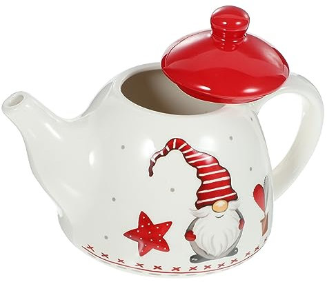 PRETYZOOM Für Zuhause Weihnachtsmann-teekessel Keramik-teekessel Für Die Teetrinkversorgung