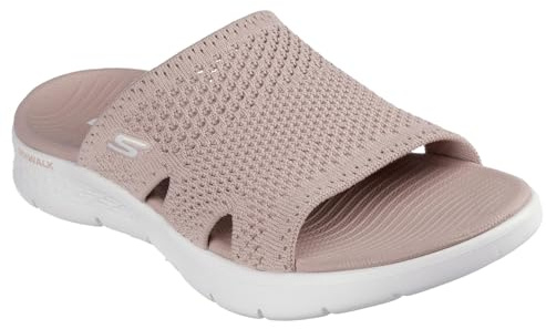 Skechers GO WALK FLEX SANDAL ELATION, Damen Schiebe-Sandalen, Pink,
