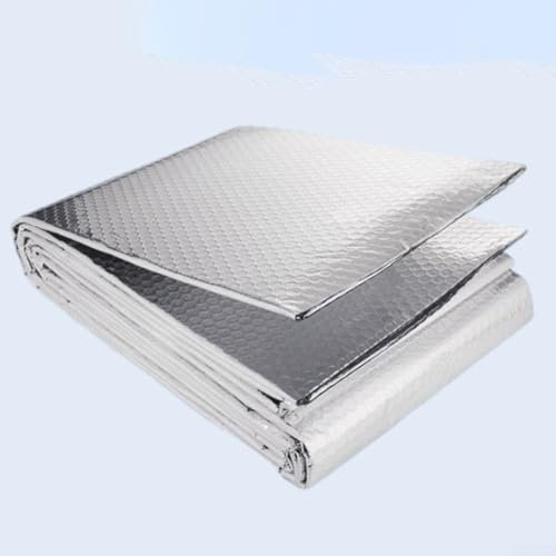 Film d'isolation en aluminium, double couche à bulles réfléchissante, barrière thermique pour plafond, mur, toit, garage, grenier, économie d'énergie, résistant à la chaleur