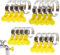 16 Pcs Hose Clips Set Stainless Steel Tightening Pipe Clips, 4 Size Adjustable Pipe Clips Worm Drive Clamps Assortment Kit for Securing Home Gas Flexible Connections,16/25/32/44mm