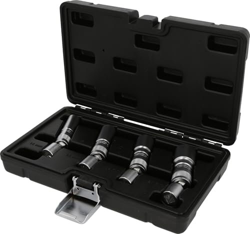 KS Tools 517.1145 3/8 Zündkerzen-Stecknuss-Satz, 4-tlg, magnetisch mit Gelenk