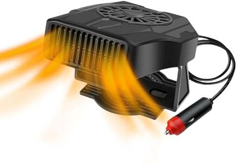 Kompakter Autoheizer, Armaturenbrettheizung, Elektroautoheizung, 12 V/24 V, steckbare Auto-Heizung für kleine Autos