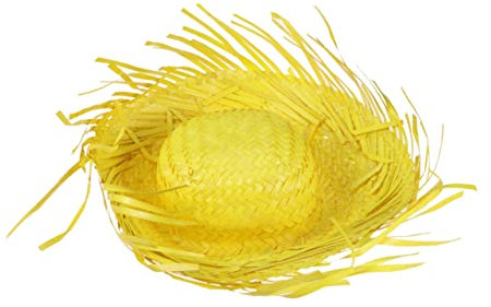CALLARON Chapeau De Soleil Tissé pour Femmes Et Hommes Confortable Et Respirant Couleur Jaune Paille