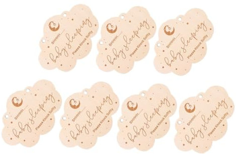 ibasenice 7stücke Türschild Schläft Holzschilder Für Haustür Schlafzimmer Türanhänger Türdekorationen Schilder Für Türen Türhänger-anhänger