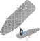 Ironing Board Cover - 110 x 34 cm - Burn Resistant | Thick Cotton Ironing Board Cover with Elastic Edge | Heat Reflective Iron Pad for Ironing