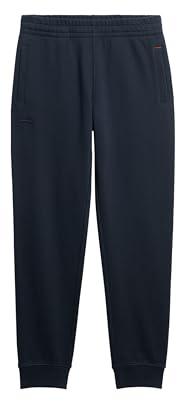 Superdry Herren Essential Jogginghose mit Logo Finster Marineblau L