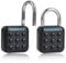 Cadenas à Code 6 Chiffres pour Casier Sport Sécurité Électronique IP55 Étanché Avec Goulot en Inox Peut Stocker Dix Mots de Passe pour les Casiers du Gym l'École le Garage pour la Fête des Pères