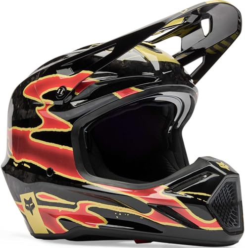 Fox Motocross-Helm V3 Weiß Gr. L | Schützender Fahrkomfort