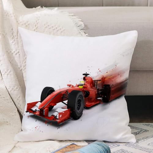 VJIZLOQB Throw Pillow Cushion Cover,3D render of a generic F1 racing car with special effect added,Pillow Cover for Home Livingroom Couch Bed Sofa Decorate 12 x 12 in