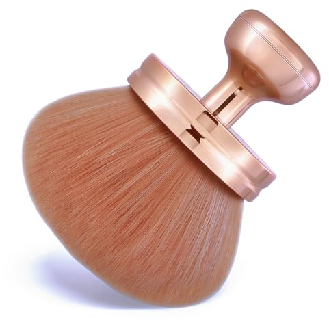 Extra Large Body Make Up Brush Self Tanning for Face, 3 Inch Width Self Tanning Blend Brush for Legs, Soft Synthetic Bronze Blend Ensures Flawless Foundation Litchigonzhu