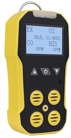Rilevatore multigas Contatore gas 4 in 1 Ossigeno Solfuro di idrogeno Monossido di carbonio Combustibile