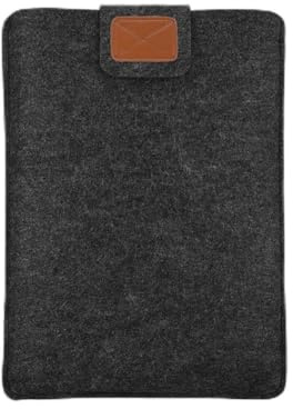 Tomantery 13in Anti-collision Envelope Notebook Sleeve Case for Computer, Graceful Look, Black/Gray (13 Inch)