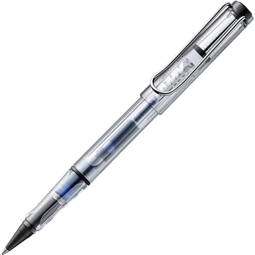Lamy safari roll-ink vista Tintenpatronenroller in Strichbreite M | Lamy Tintenpatronenroller mit ergonomischem Griff - Gehäuse aus robustem ASA-Kunststoff – inkl. Tintenpatrone T10 blau