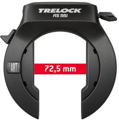 TRELOCK RS 561 Naz Rahmenschloss – Schlüssel Nicht abziehbar – Quadratischer gehärteter Stahlbügel – Sicherheitsstufe 15