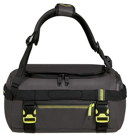 American Tourister Reisetasche Rucksack Urban Track Duffle/Backpack Coated 31L Black/Lime schwarz